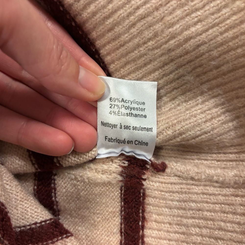💐FRAY Boutique💐 Striped Quarter-Zip Sweater - Picture 6 of 6